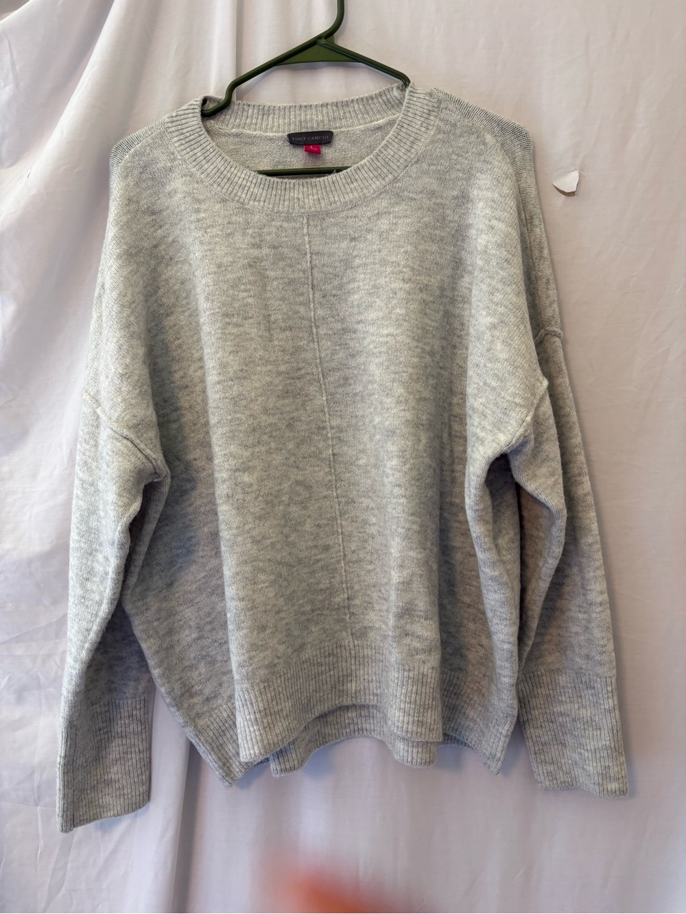 Vince Camuto Light Gray Crewneck Sweater
